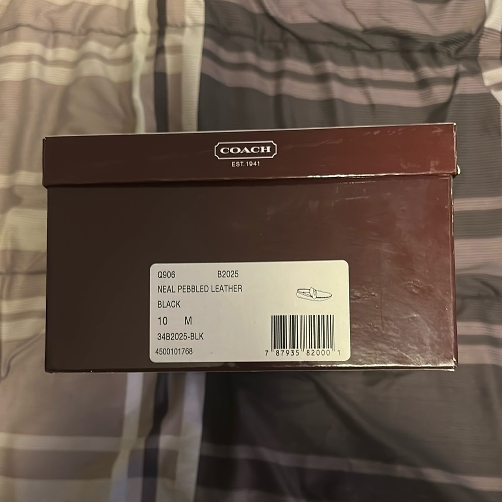 Mens Coach Neal Pebbled loafer w/Box